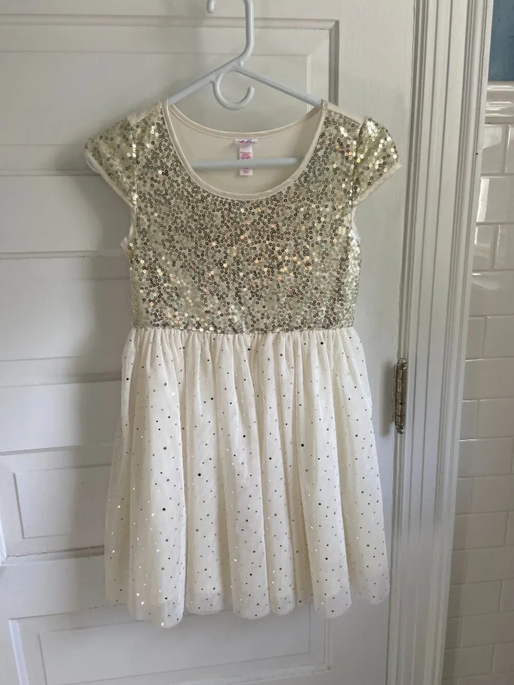 Justice girls sequined dress size 12, girls holiday party dress, Justice sparkle